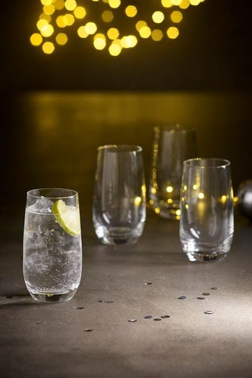 Buy Clear Nova Set of 4 Tall Tumbler Glasses from the Next UK online shop