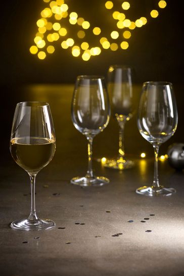 Buy Clear Nova Set of 4 White Wine Glasses from the Next UK online shop