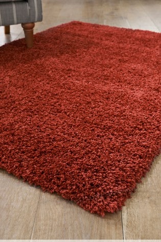 Rust Premium Cosy Shaggy Rug