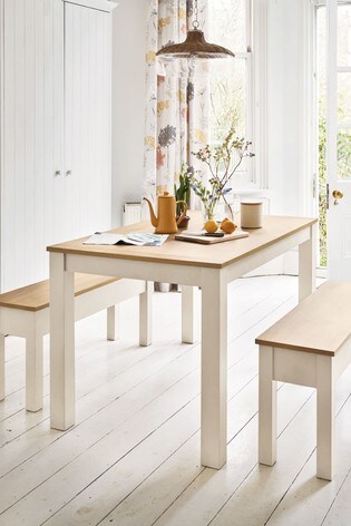 Buy Malvern Dining Table And Bench Set From The Next Uk Online Shop