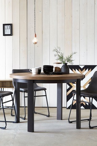 Buy Bronx 4 Seater Round Dining Table From The Next Uk Online Shop