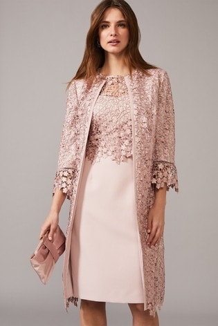 lace overcoat dress