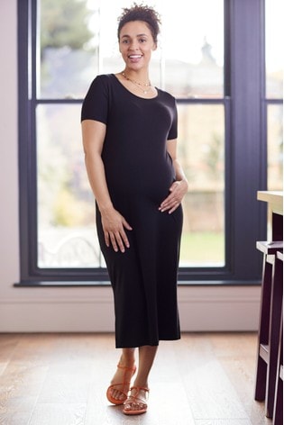 next black maternity dress