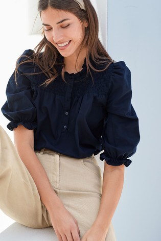 cotton smock top
