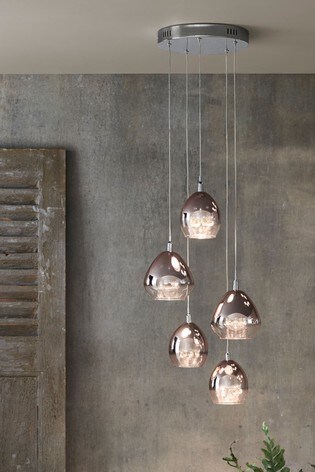 Bella 5 Light Cer From Next Ireland Rose Gold Bella 5 Light Cer