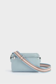 OSPREY LONDON Blue The Stella Leather Cross-Body Bag - Image 1 of 6