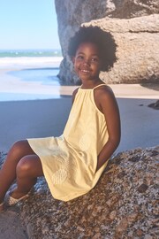 Yellow Pineapple Embroidered Dress (3-16yrs) - Image 1 of 8