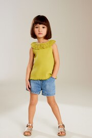 Green Lace Collar Vest (3mths-7yrs) - Image 1 of 5