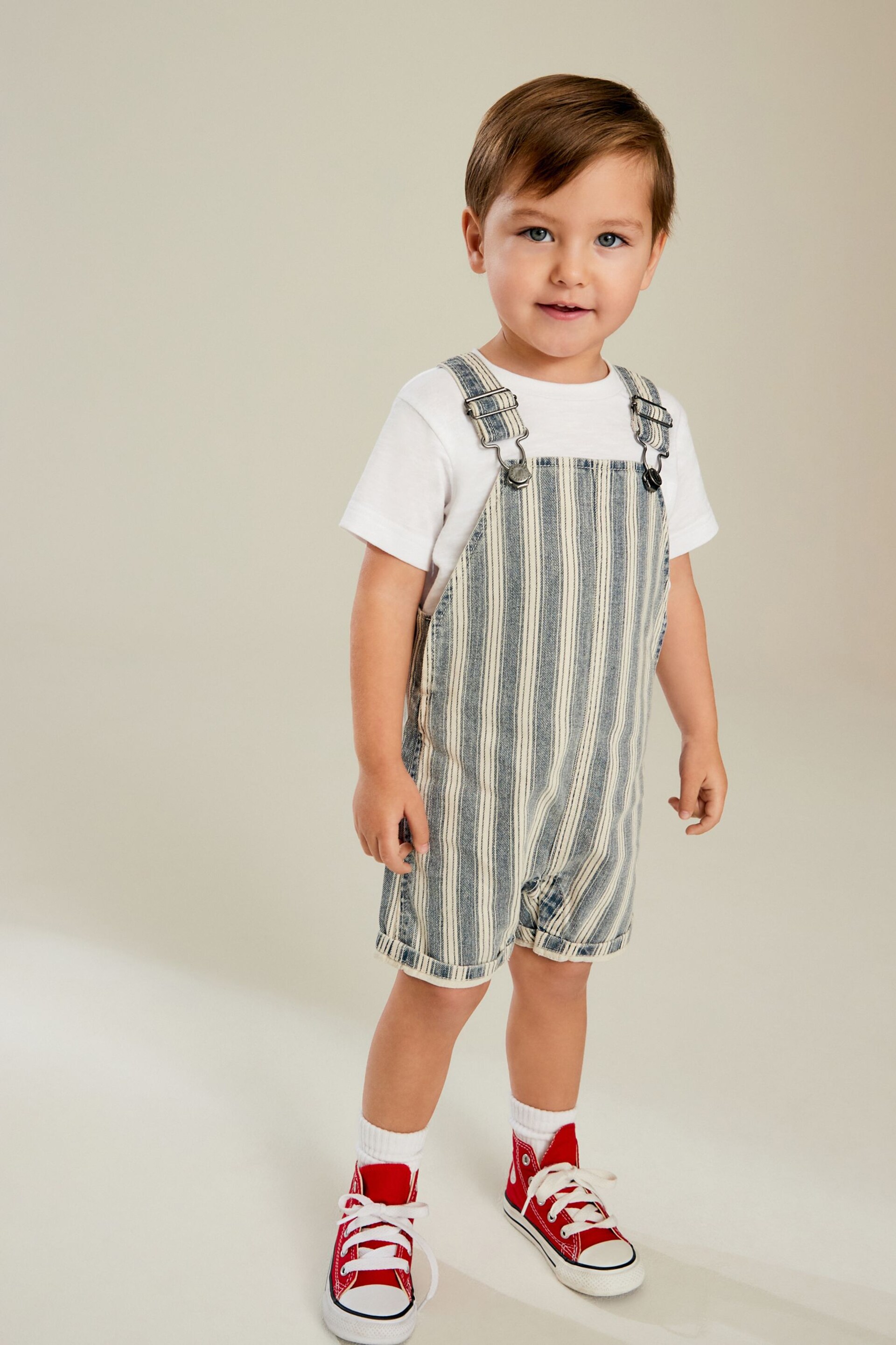 Stripe Denim Slouch Dungarees (3mths-7yrs) - Image 1 of 8