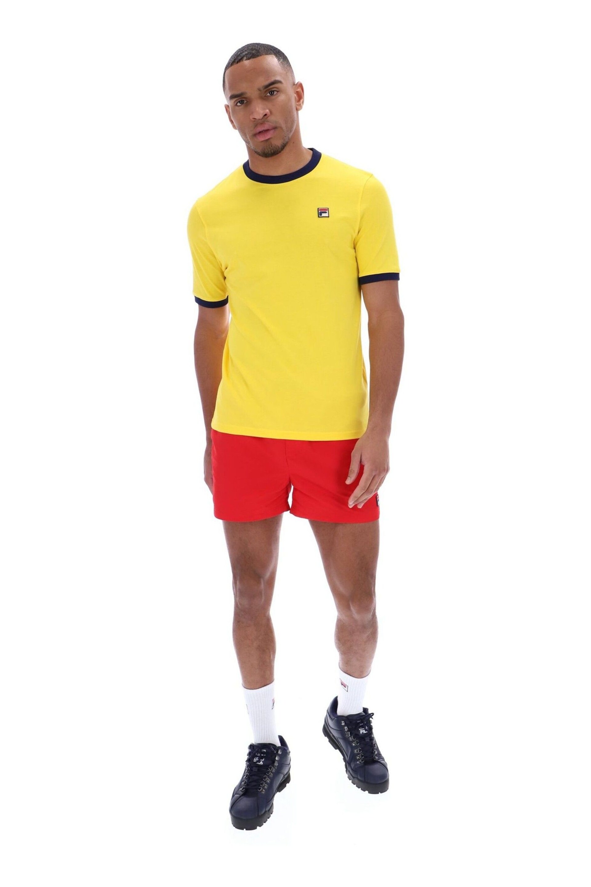 Fila Yellow Marconi Essential Ringer T-Shirt - Image 1 of 4
