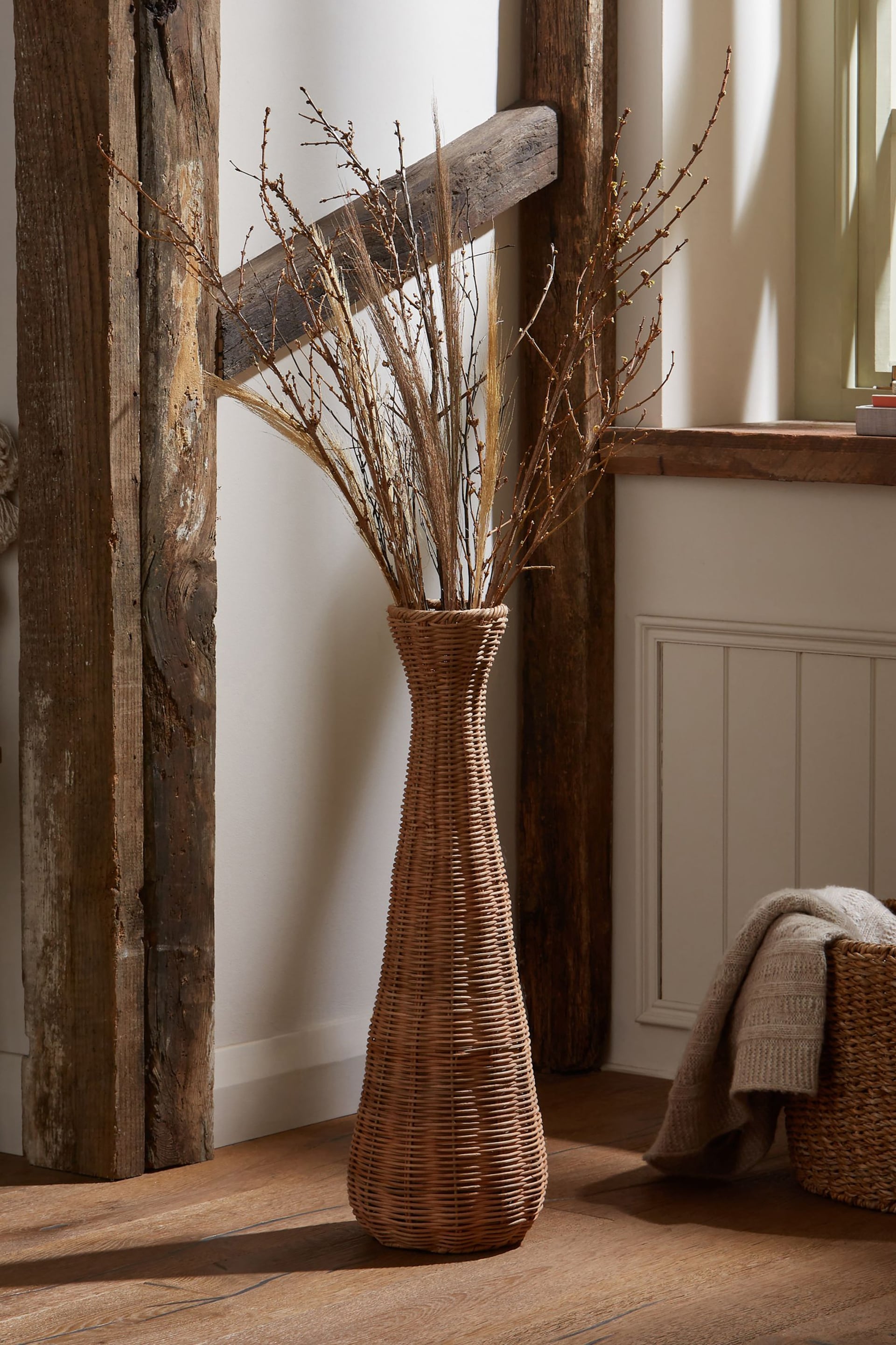 Natural Large Woven Vase - Image 1 of 5