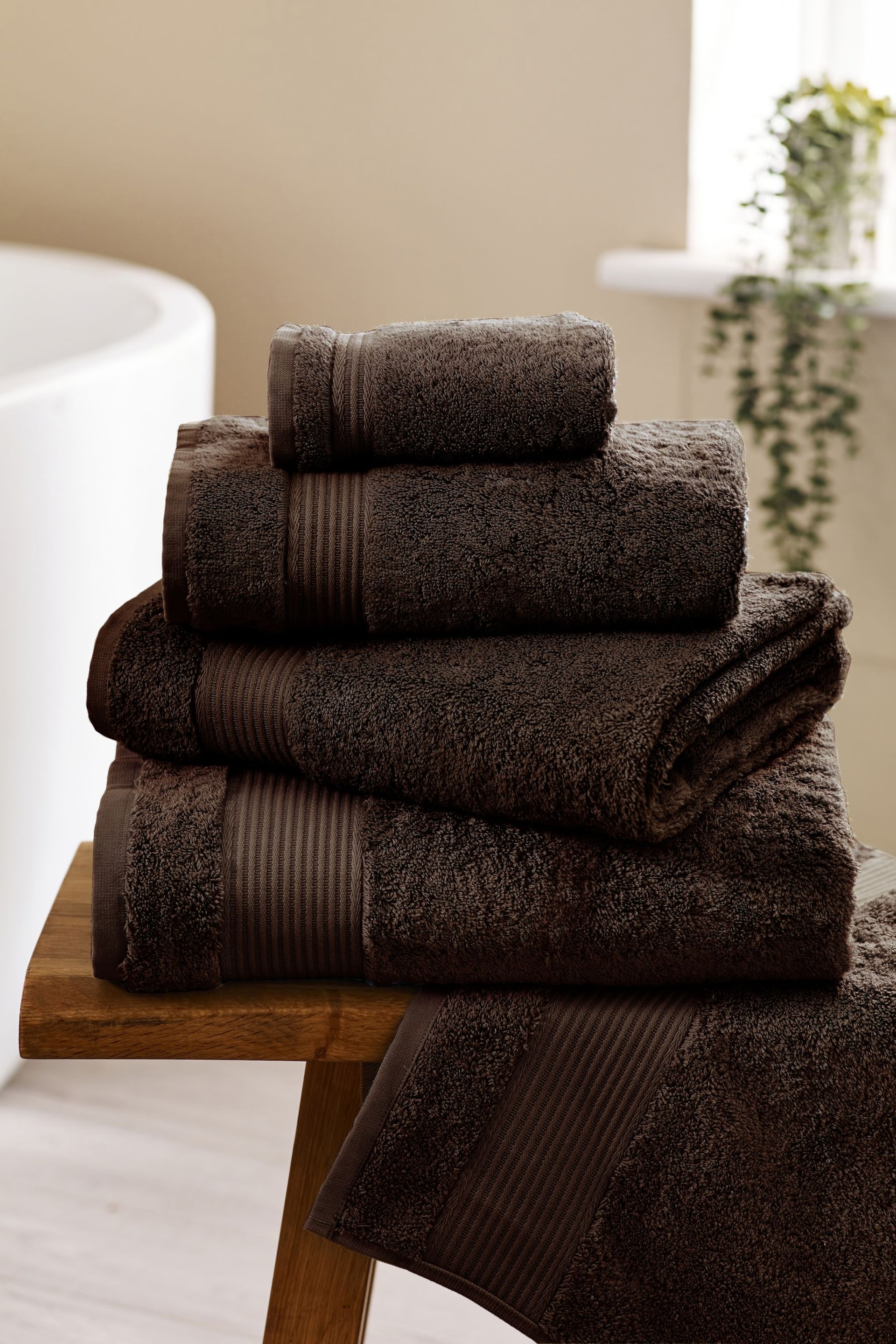 Brown Chocolate Egyptian Cotton Towel - Image 1 of 4