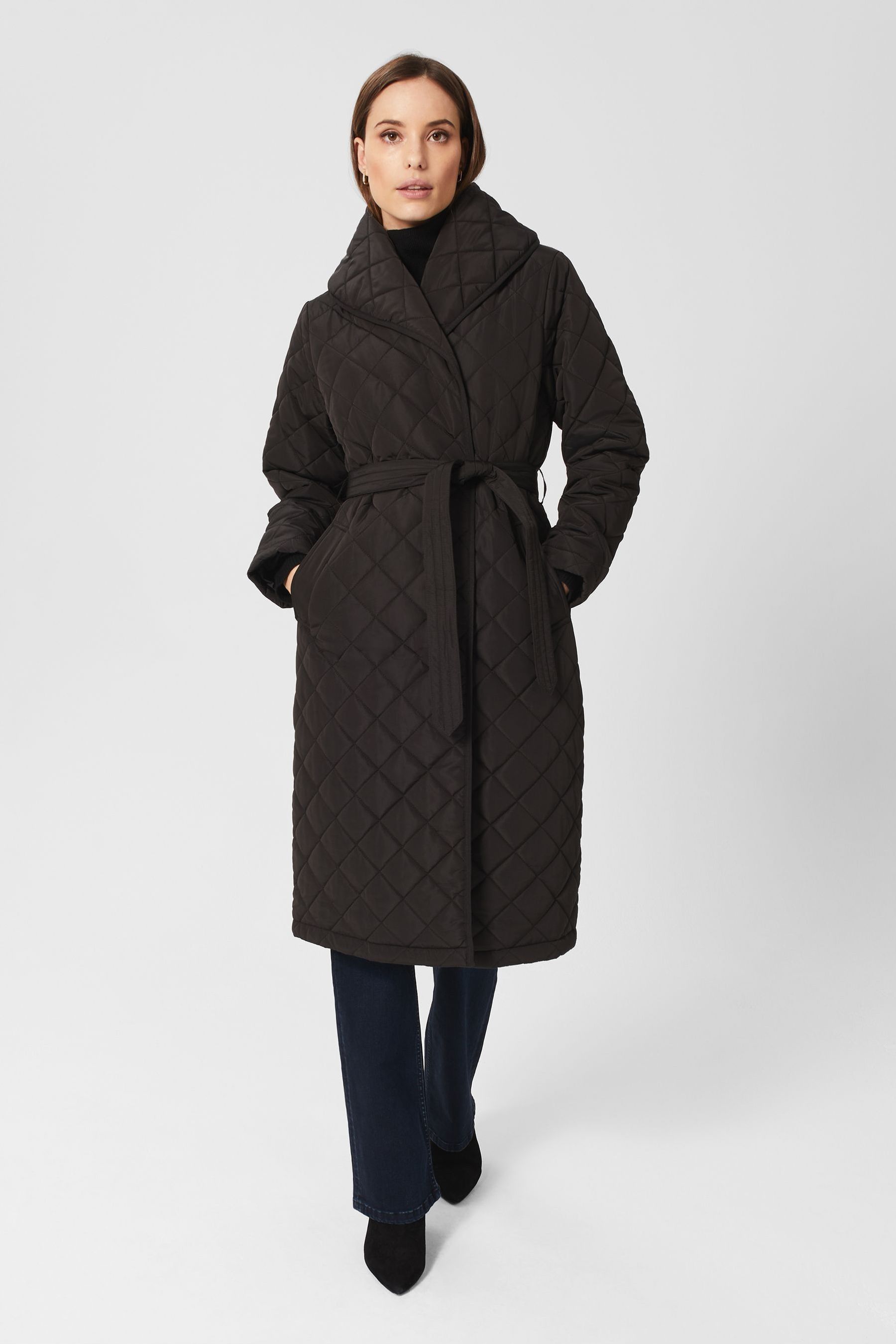 Hobbs quilted coat clearance