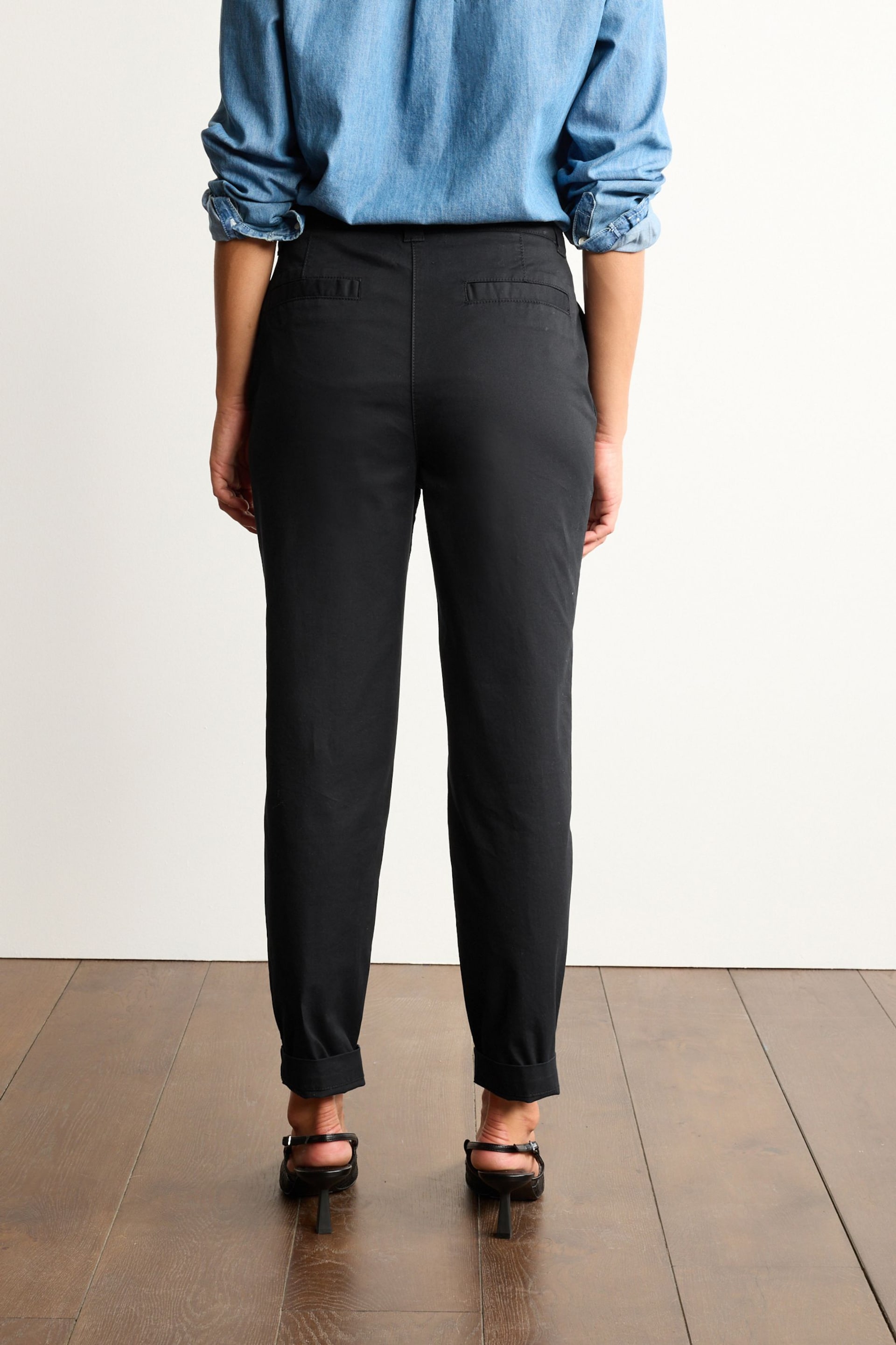 Black The Ultimate Cotton Rich Chino Trousers - Image 2 of 5