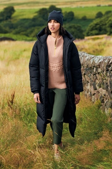 Buy Longline Hooded Padded Coat from