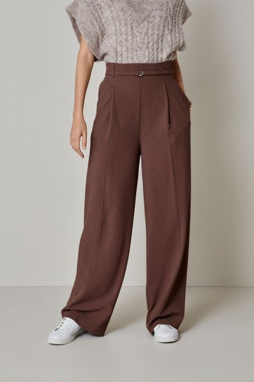 pull and bear wide leg trousers