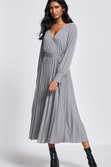 Buy Pleated Wrap Dress from the Next UK online shop
