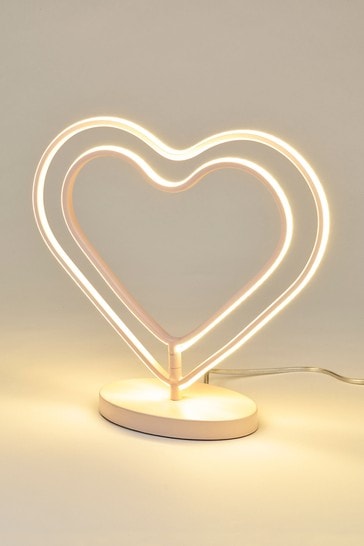 Heart Led Table Lamp From The Next, Pink Heart Lamp Next
