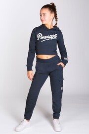 Pineapple Grey Girls Logo Crop Hoodie - Image 1 of 4