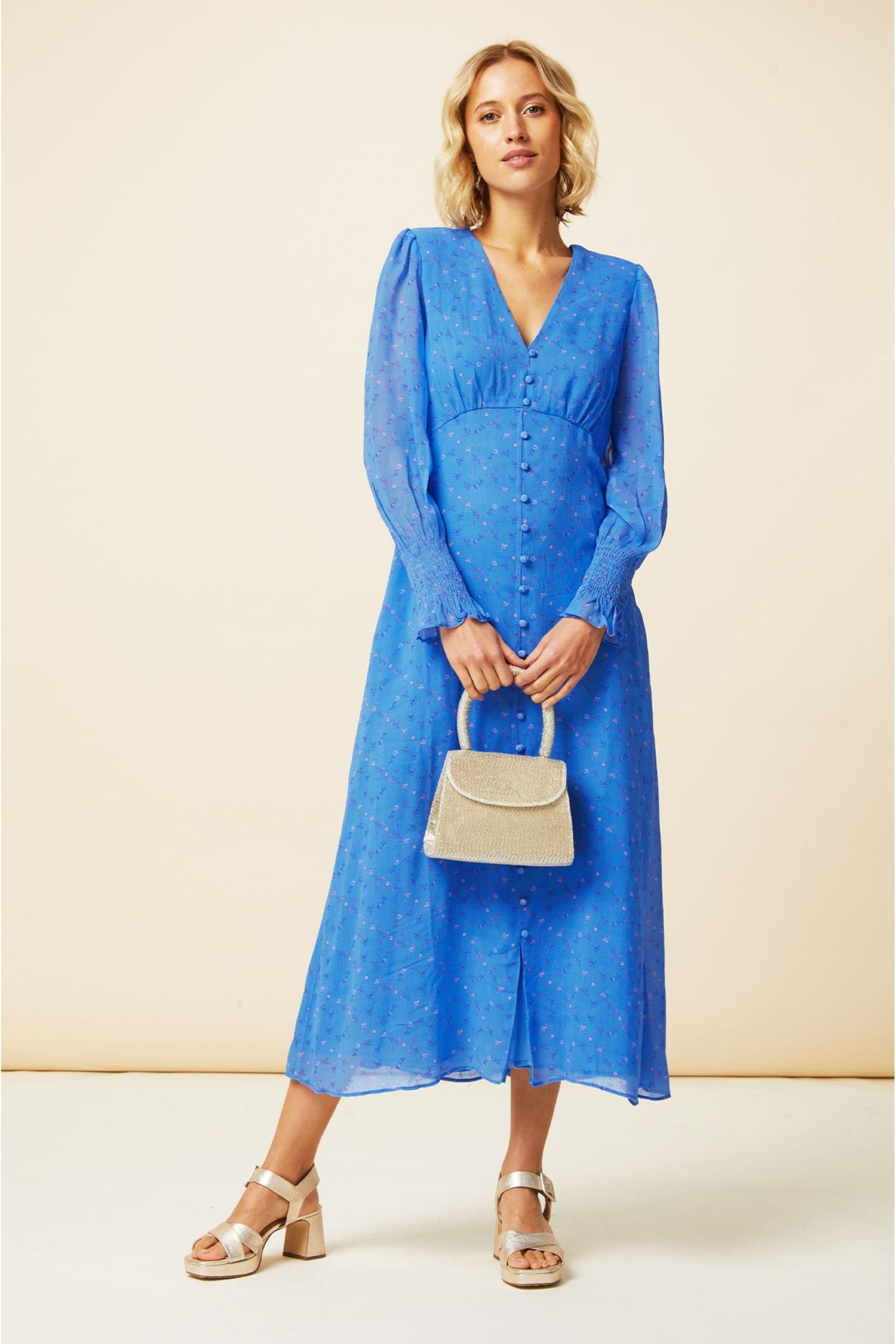 Aspiga Blue Long Sleeve Sally Anne Dress - Image 1 of 4