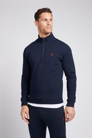 U.S. Polo Assn. Mens Classic Fit 1/4 Zip Sweatshirt - Image 1 of 7