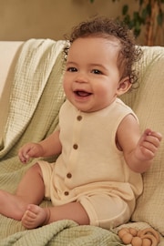 Cream Baby Textured Jersey Romper (0mths-2yrs) - Image 2 of 11