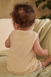 Cream Baby Textured Jersey Romper (0mths-2yrs) - Image 4 of 11