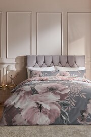 Catherine Lansfield Pink Dramatic Floral Duvet Cover And Pillowcase Set - Image 1 of 4