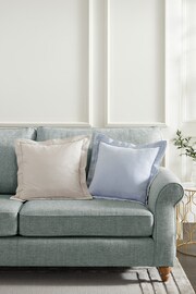 Natural 50 x 50cm Lulworth Stitched Flange Cushion - Image 1 of 4