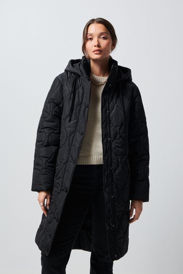 Buy Black Diamond Padded Longline Coat from Next Ireland