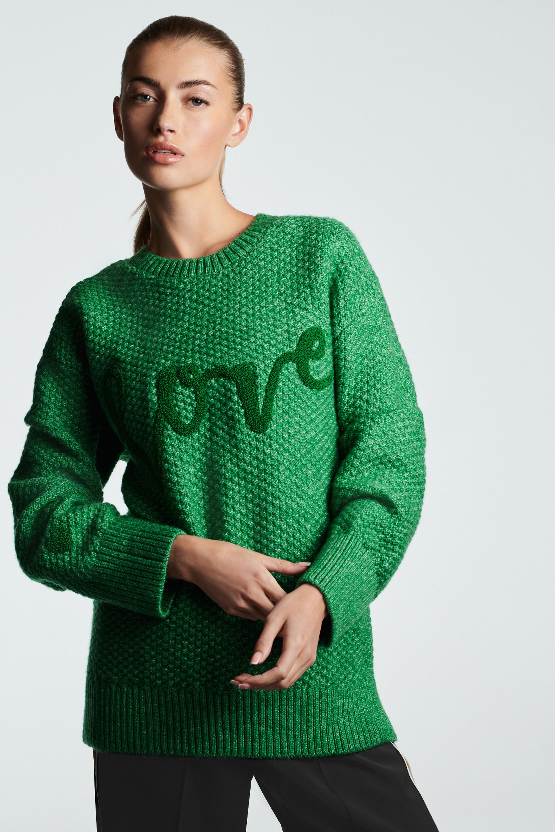 Bright green jumpers clearance