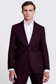 Tailored Fit Claret Flannel Jacket - Image 1 of 6