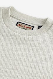 Ecru Cream Marl Textured Crew Sweatshirt - Image 1 of 9