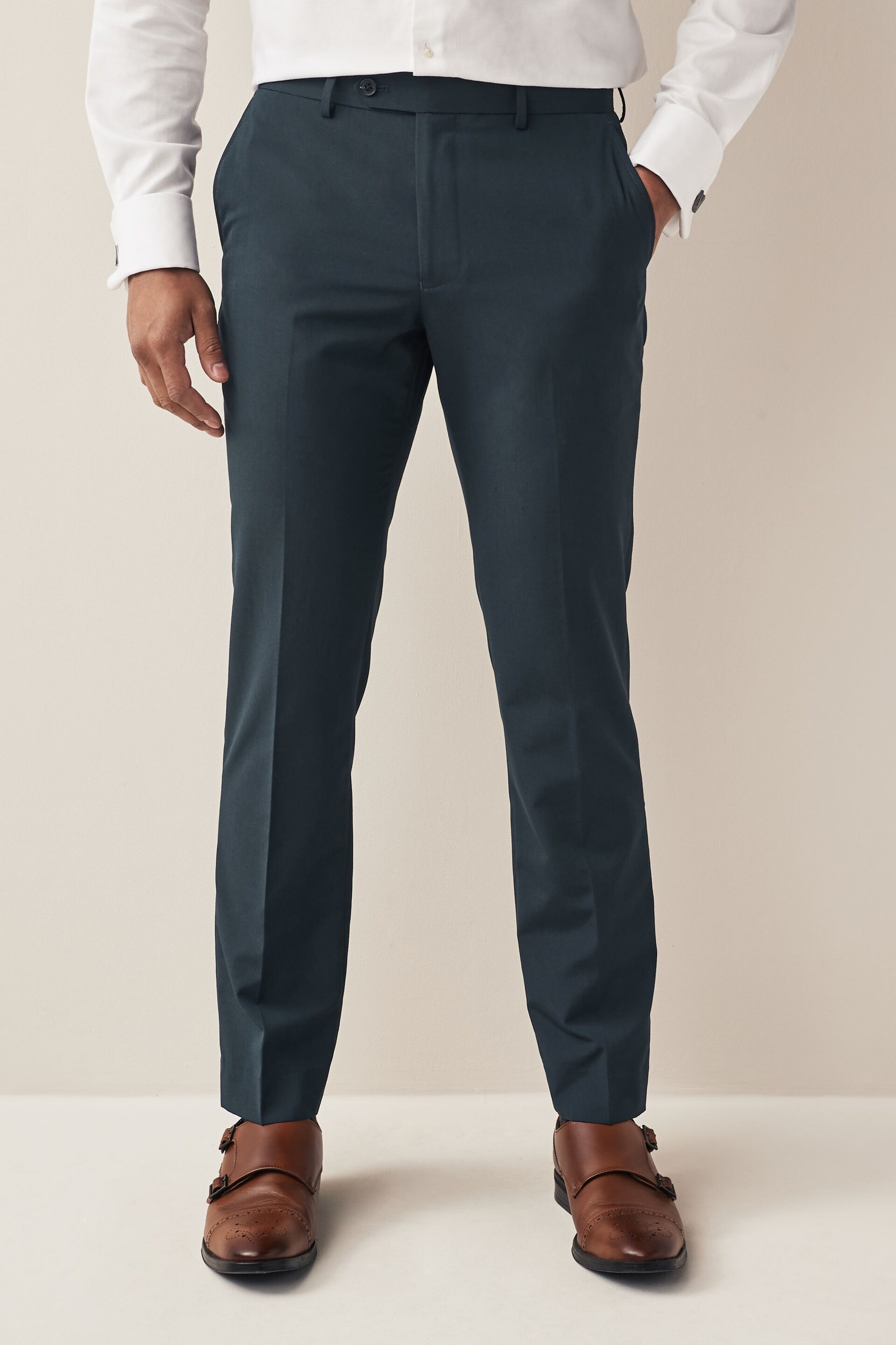 Teal Blue Suit: Trousers - Image 1 of 8