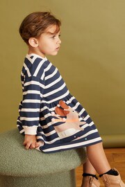 Striped Character Sweat Dress (3mths-7yrs) - Image 1 of 8