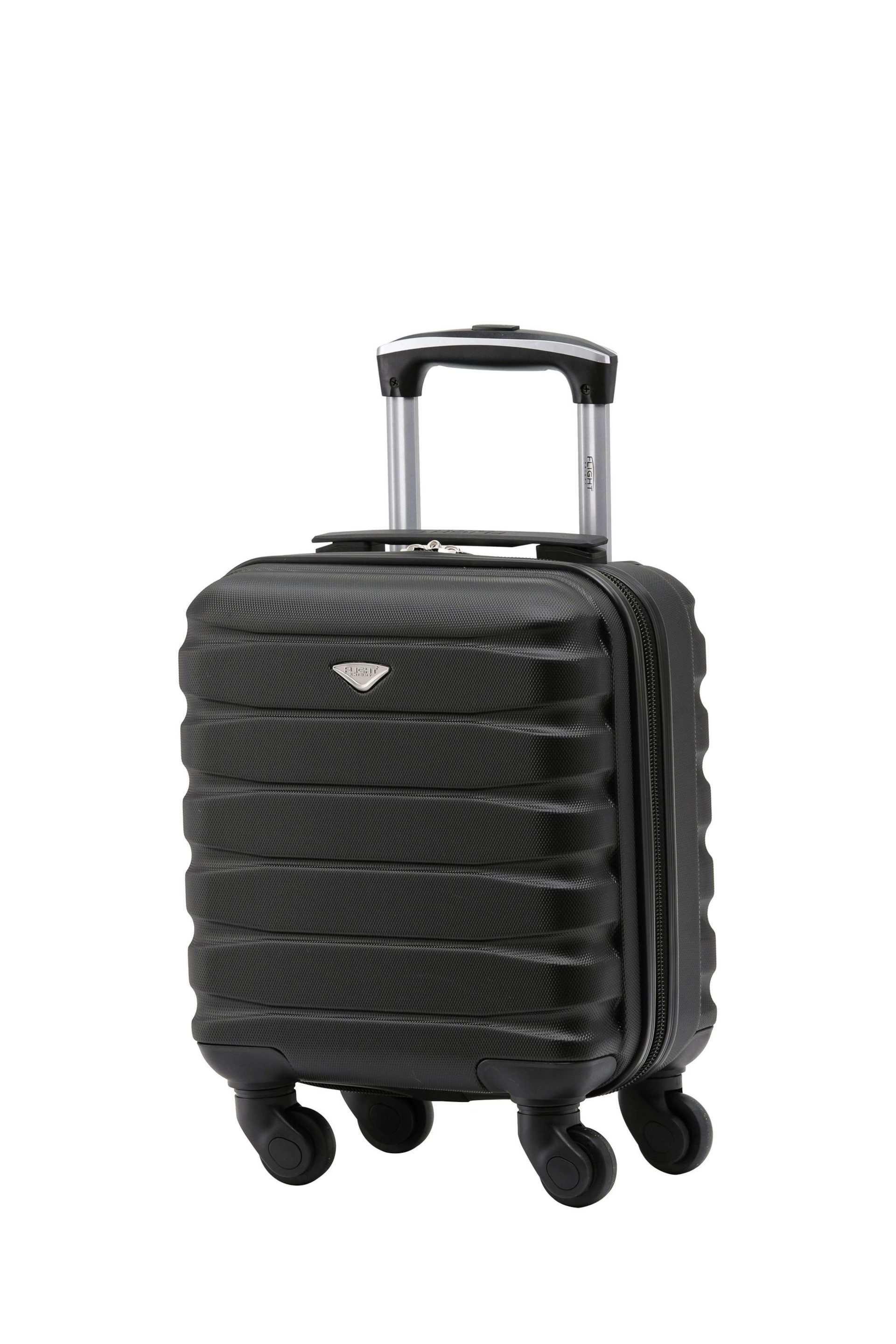 Flight Knight Charcoal 40x30x20cm Wizz Air Underseat 4 Wheel ABS Hard Case Cabin Carry On Hand Luggage - Image 1 of 6