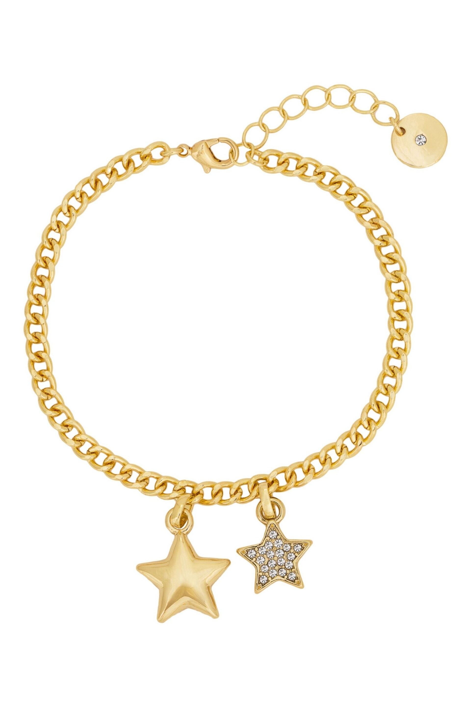 Caramel Jewellery London Gold Tone 'Starry Sky' Pavé Bracelet - Image 1 of 4