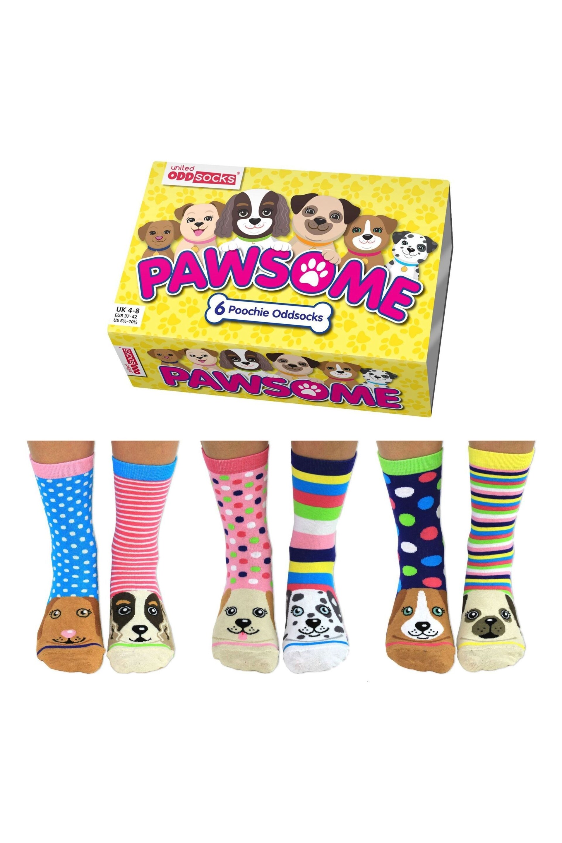 United Odd Socks Multi Pawsome Dogs Pawsome Socks - Image 1 of 9