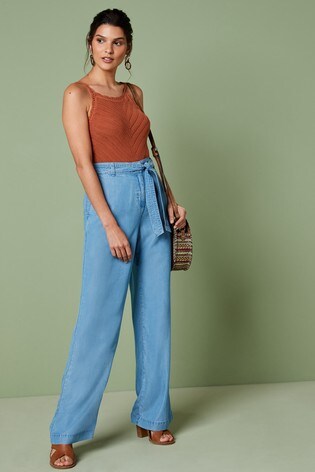 wide leg summer trousers uk