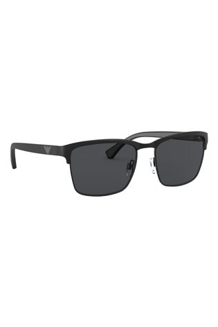 Buy Emporio Armani Matte Black Sunglasses from the Next UK online shop