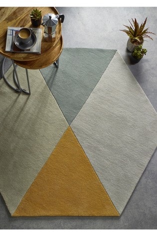 Buy Hexagon Rug By Origins From The Next Uk Online Shop