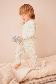 Cream Teddy Bear Quilted Pyjamas (9mths-6yrs) - Image 1 of 7