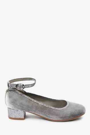 Grey mary jane heels Clearance