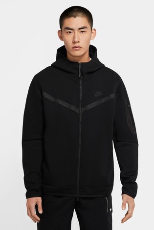 nike tech hoodie black and grey