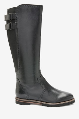 wide fit brogue boots