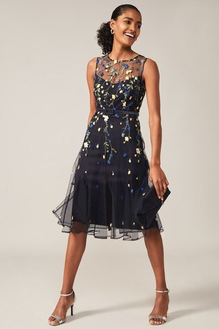 phase eight teodora embroidered dress