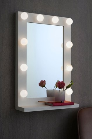 Buy Hollywood Lit Mirror From The Next Uk Online Shop The way they get to sit in front of giant mirrors with bright lights, having. hollywood lit mirror
