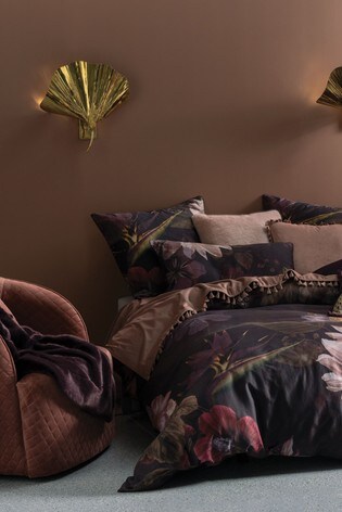 Buy Linen House Plum Purple Neve Dark Floral Duvet Cover And Pillowcase Set From The Next Uk Online Shop