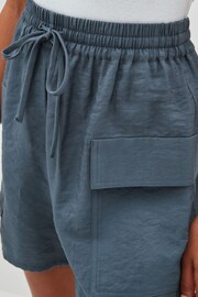 Grey Shine Utility Shorts with Pockets - Image 3 of 5