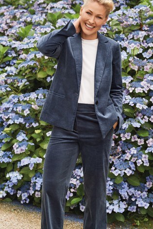Blue Emma Willis Cord Suit Trousers